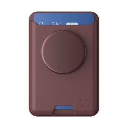 Aluminum Oxblood — Softgoods MagSafe PopWallet+ - US 87017