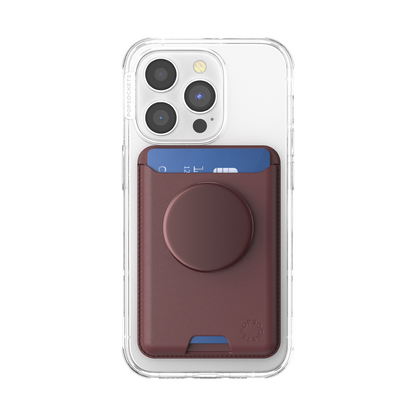 Aluminum Oxblood — Softgoods MagSafe PopWallet+ - US 87017