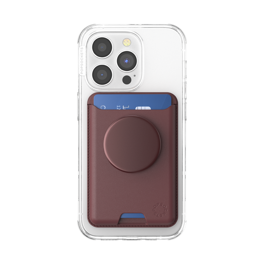Aluminum Oxblood — Softgoods MagSafe PopWallet+ - US 98368