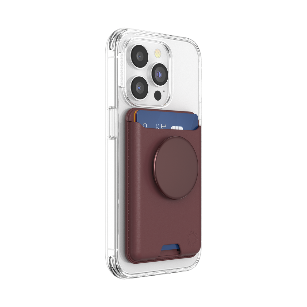 Aluminum Oxblood — Softgoods MagSafe PopWallet+ - US 22666