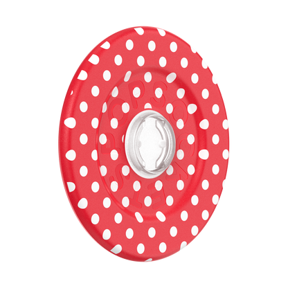Polkadot Red —  MagSafe Round Base - US 47488