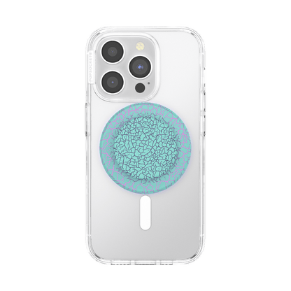 Crackle Reef Printed Sugar Plum — MagSafe PopGrip - US 55146