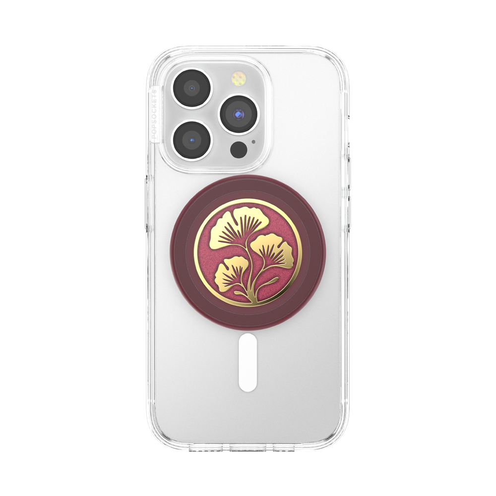 Enamel Ginkgo Oxblood — MagSafe PopGrip - US 23844