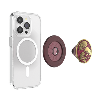 Enamel Ginkgo Oxblood — MagSafe PopGrip - US 57515