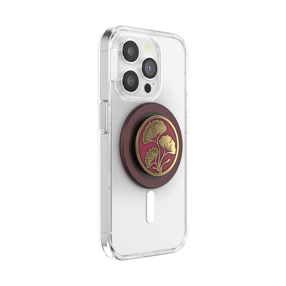 Enamel Ginkgo Oxblood — MagSafe PopGrip - US 57515