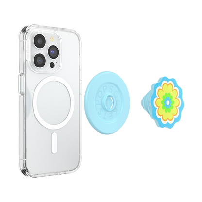 Molded Flower Kaleidoscope Blue — MagSafe PopGrip - US 52445