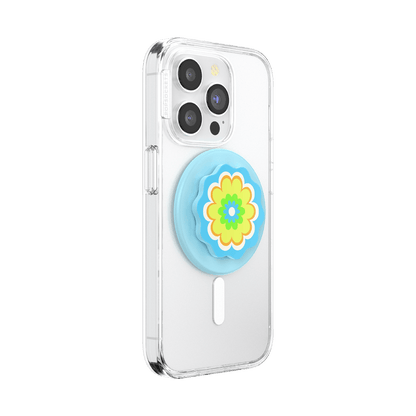 Molded Flower Kaleidoscope Blue — MagSafe PopGrip - US 52445