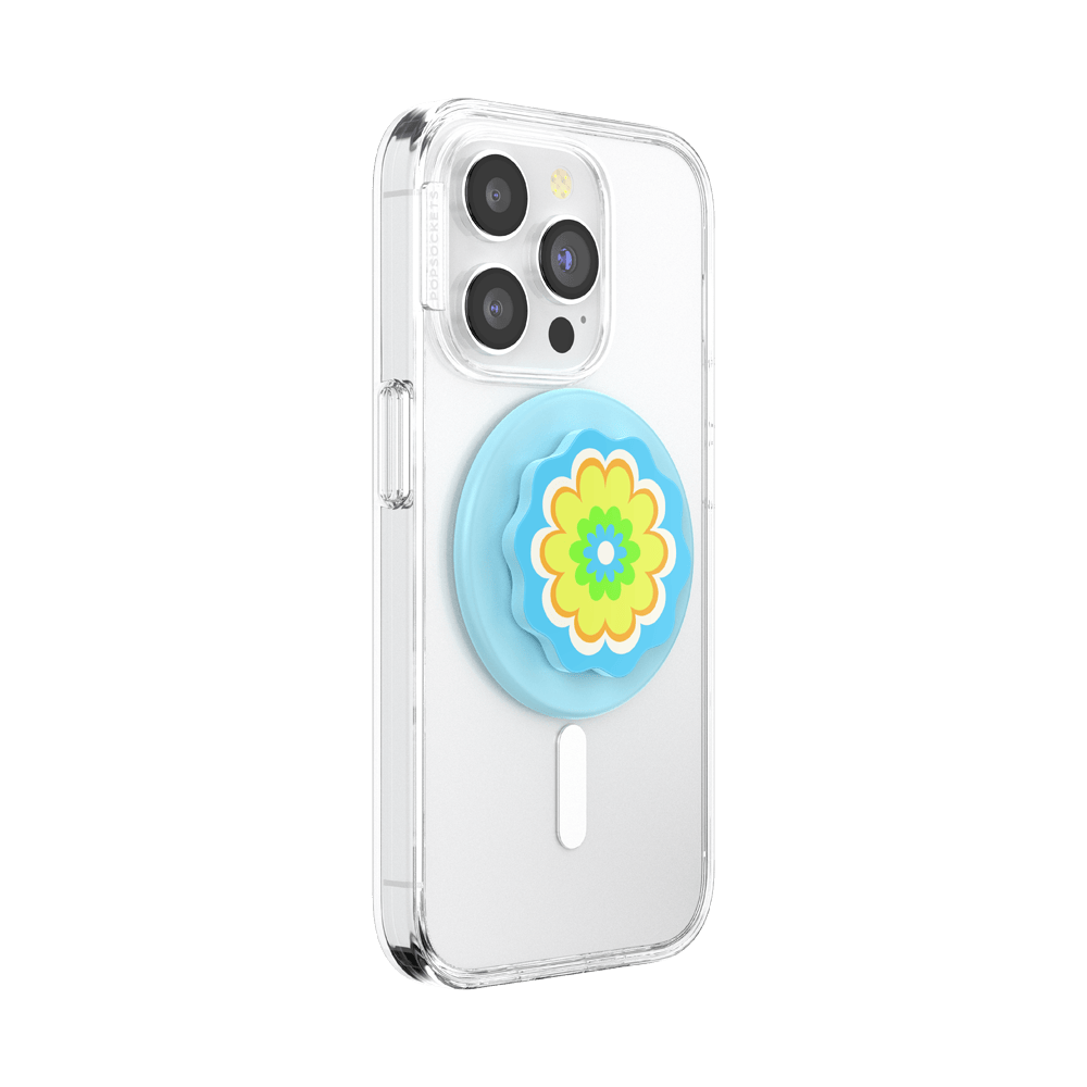 Molded Flower Kaleidoscope Blue — MagSafe PopGrip - US 15973