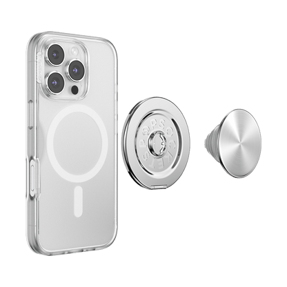 Aluminum Radial Silver —  MagSafe Kick-Out Grip & Stand - US 53269
