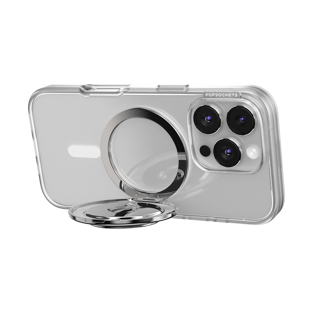Aluminum Radial Silver —  MagSafe Kick-Out Grip & Stand - US 39107