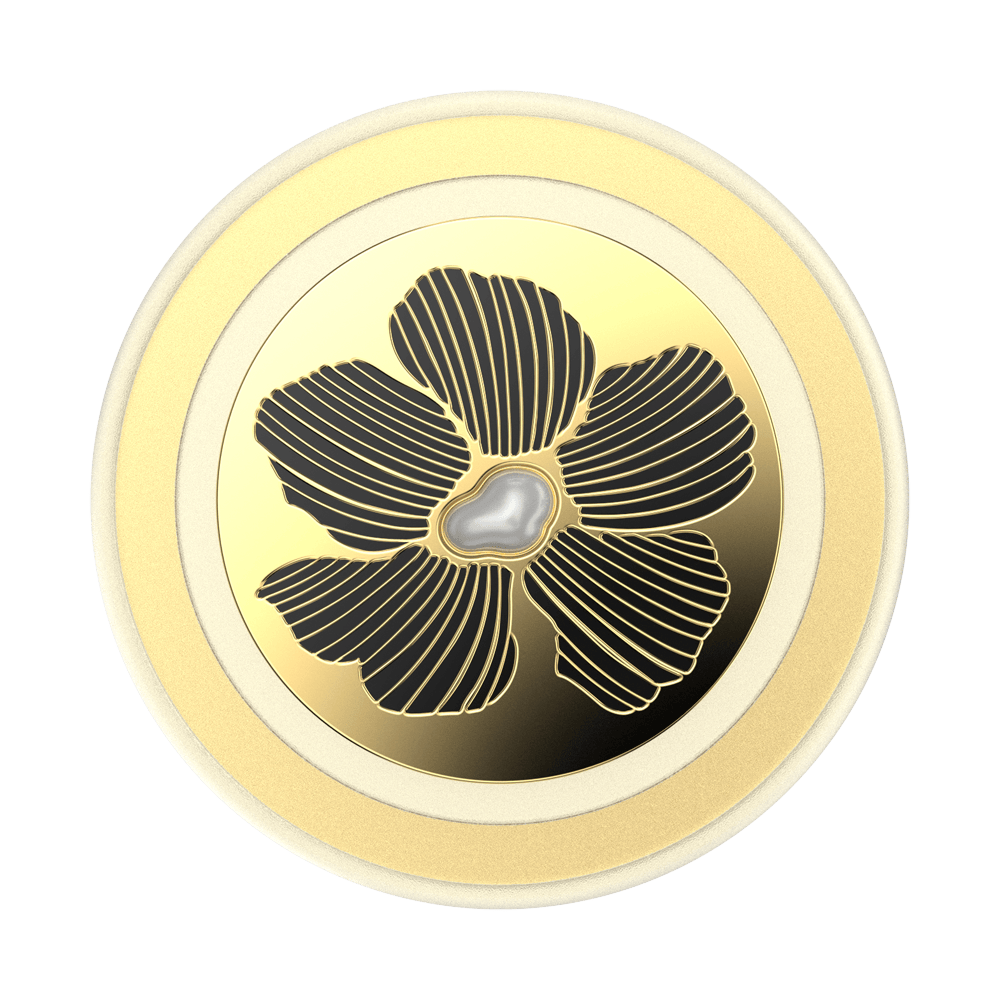 Enamel Mae Flower with Pearl — MagSafe PopGrip - US 05682