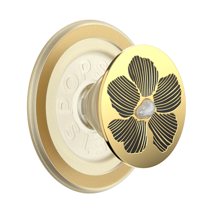 Enamel Mae Flower with Pearl — MagSafe PopGrip - US 75969