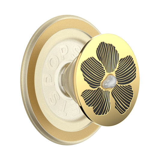 Enamel Mae Flower with Pearl — MagSafe PopGrip - US 75969