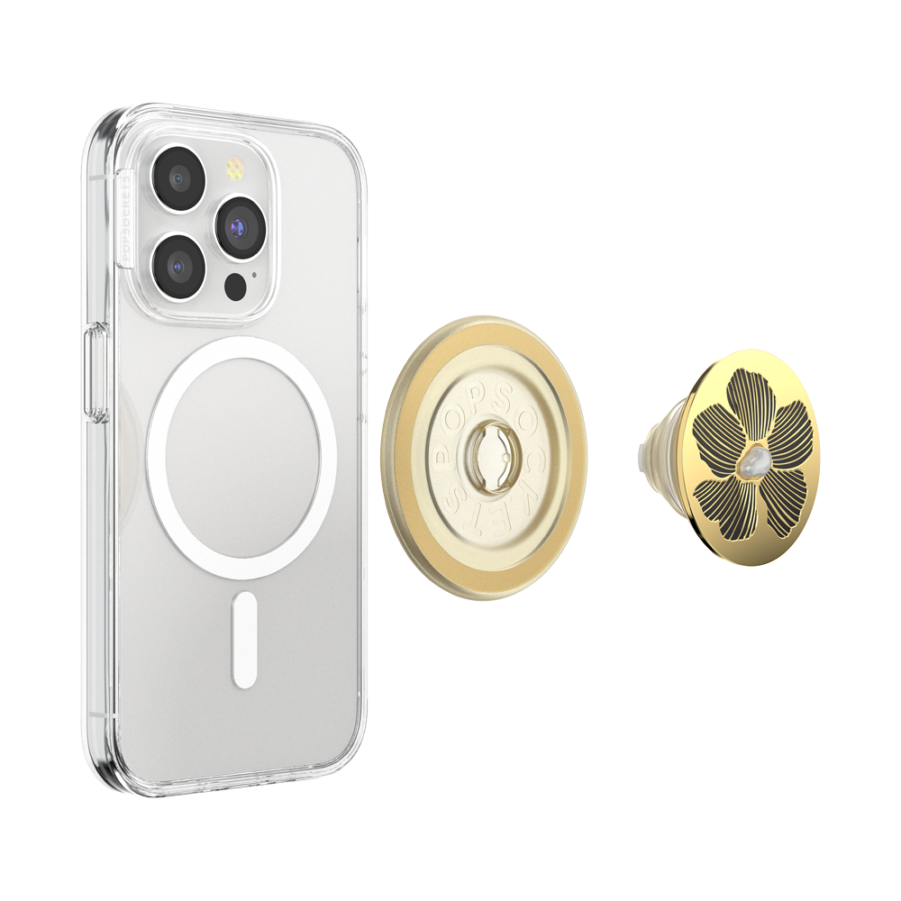 Enamel Mae Flower with Pearl — MagSafe PopGrip - US 39431