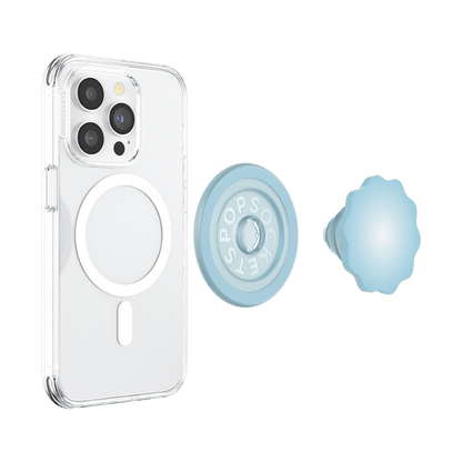 Molded Flower Blue Sigh — MagSafe PopGrip - US 52109