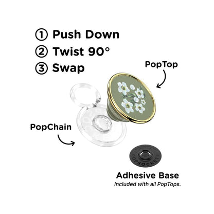 Enamel Floral Relief — PopTop - US 70962
