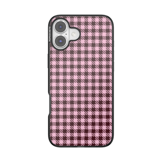 Black Cherry Gingham — iPhone 16 Plus MagSafe Case - US 59299