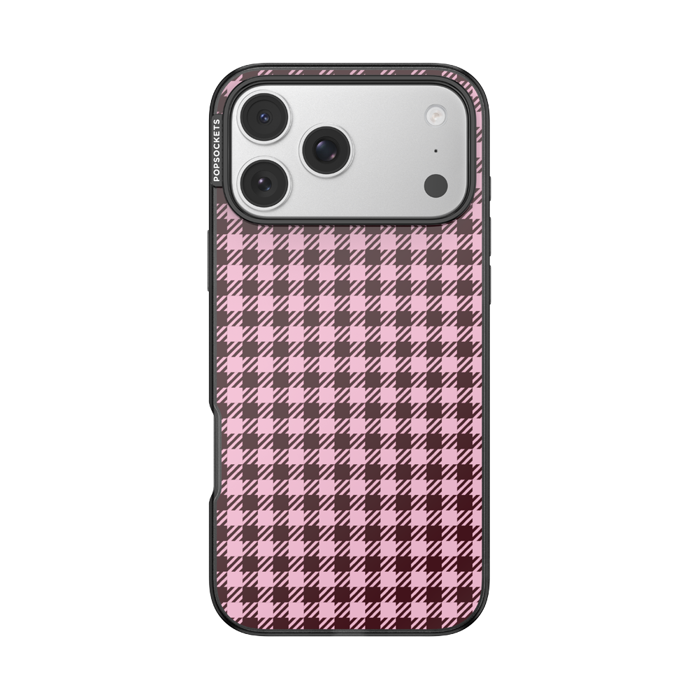 Black Cherry Gingham — iPhone 17 Pro Max MagSafe Case - US 52441