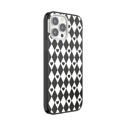 Harlequin Hearts Black — iPhone 13 Pro Max MagSafe Case - US 15088