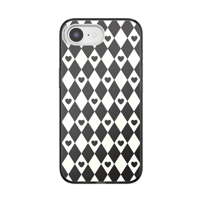 Harlequin Hearts Black  — iPhone 17e/16e MagSafe Case - US 31880