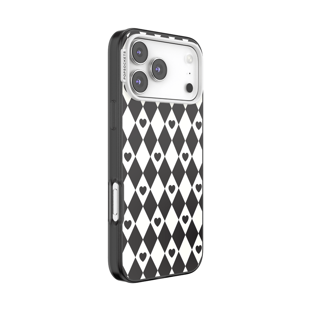 Harlequin Hearts Black — iPhone 17 Pro Max MagSafe Case - US 72482