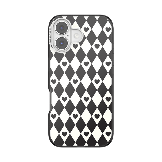 Harlequin Hearts Black — iPhone 17 MagSafe Case - US 26363