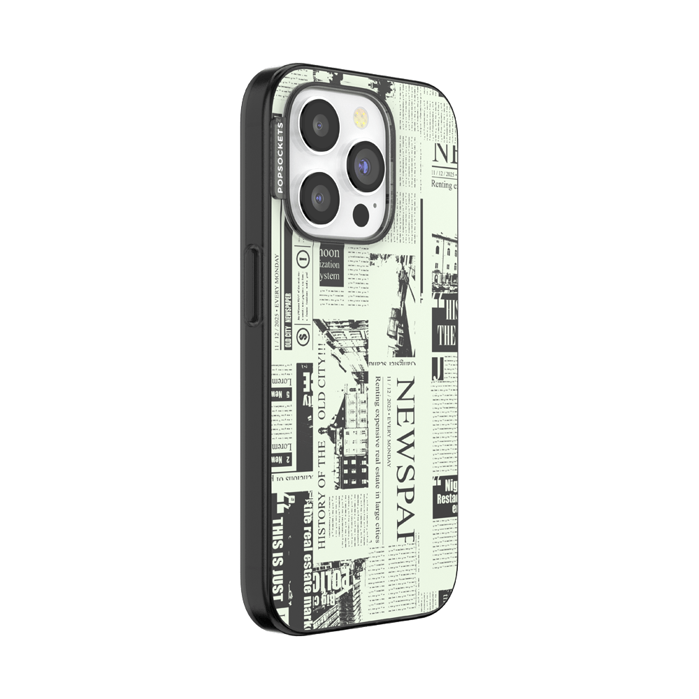 Hot off the Press Black — iPhone 15 Pro MagSafe Case - US 73671