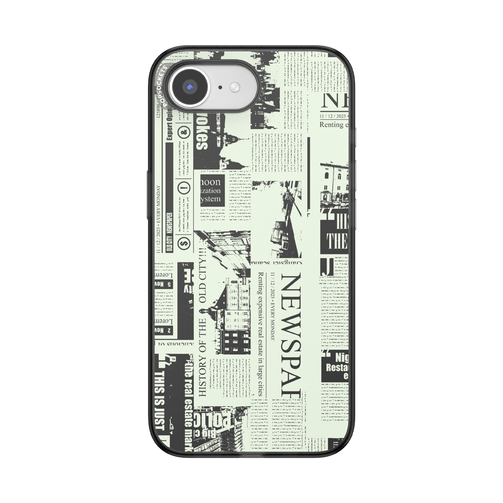 Hot off the Press Black — iPhone 17e/16e MagSafe Case - US 24332