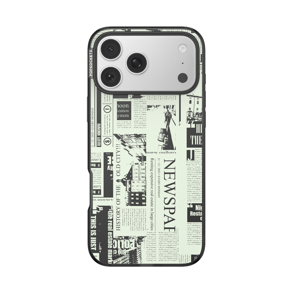 Hot off the Press Black — iPhone 17 Pro Max MagSafe Case - US 86391