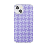 Lilac Houndstooth — iPhone 14 MagSafe Case - US 40836