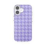 Lilac Houndstooth — iPhone 16 MagSafe Case - US 34633