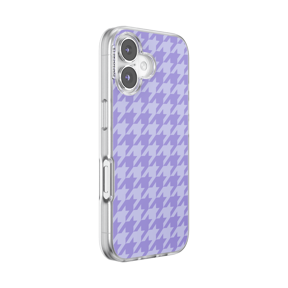 Lilac Houndstooth — iPhone 16 MagSafe Case - US 34633