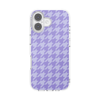 Lilac Houndstooth — iPhone 17 MagSafe Case - US 89715