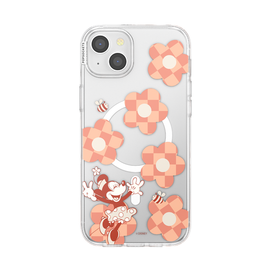 Minnie Checkered Flower  — iPhone 15 Plus MagSafe Case - US 60389