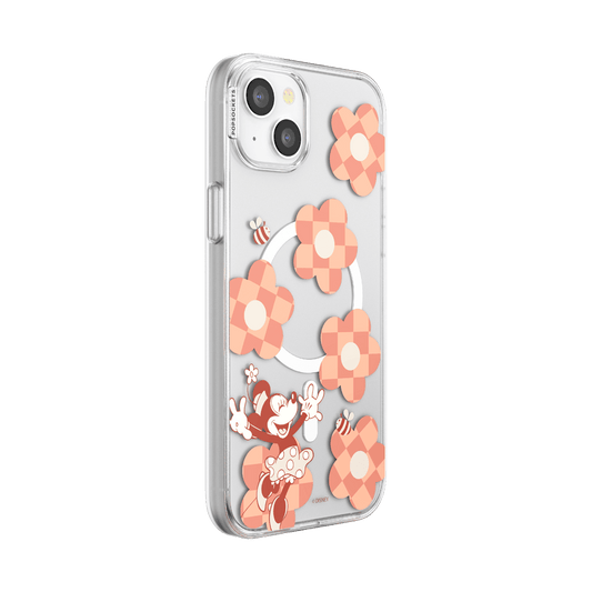 Minnie Checkered Flower  — iPhone 15 Plus MagSafe Case - US 60389