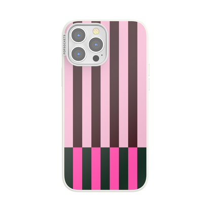 Pop of Pink Stripe — iPhone 13 Pro Max MagSafe Case - US 75657