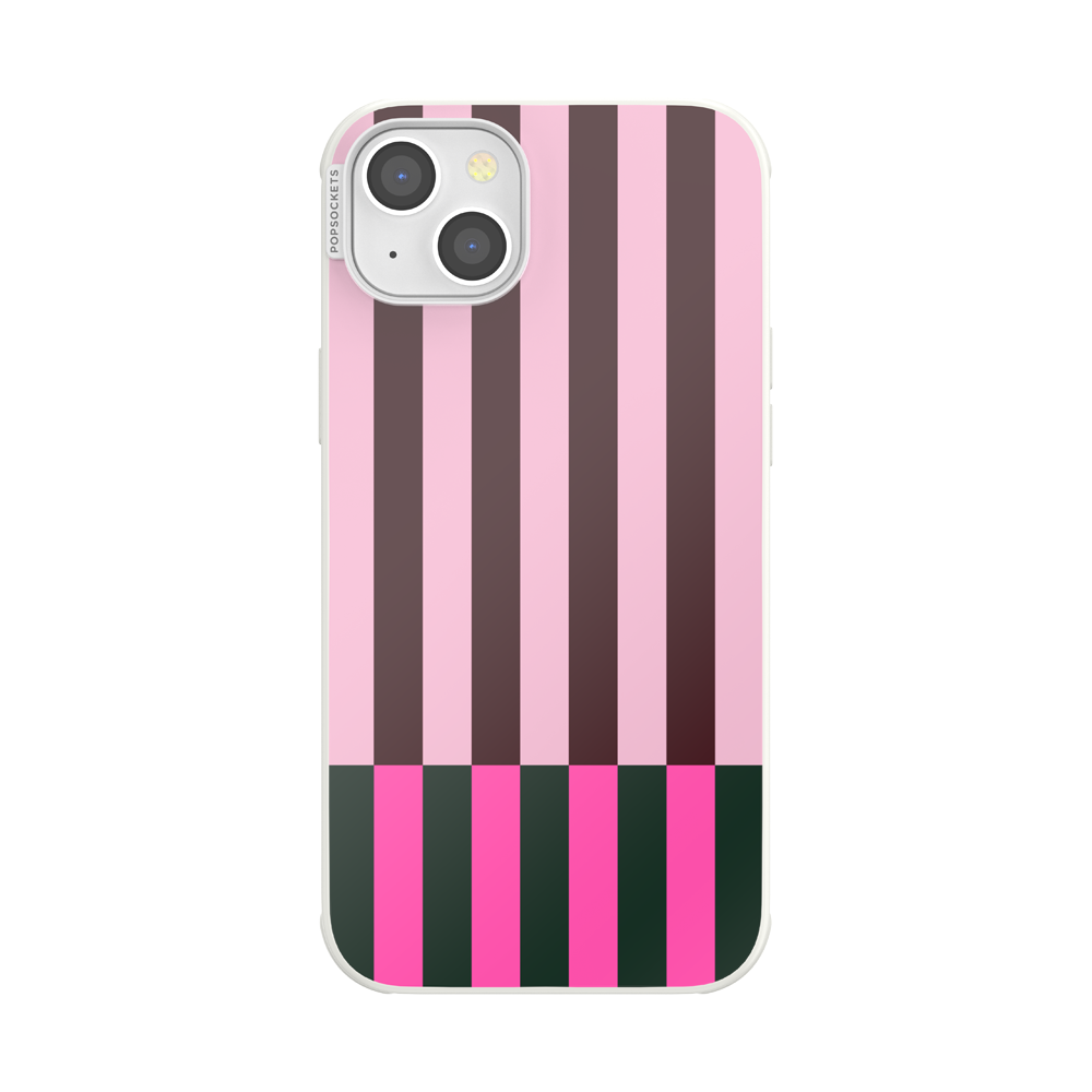Pop of Pink Stripe — iPhone 14 Plus MagSafe Case - US 49080