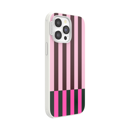 Pop of Pink Stripe — iPhone 14 Pro Max MagSafe Case - US 40886