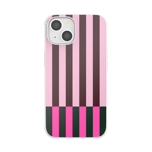 Pop of Pink Stripe — iPhone 14 MagSafe Case - US 61209