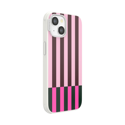 Pop of Pink Stripe — iPhone 14 MagSafe Case - US 61209