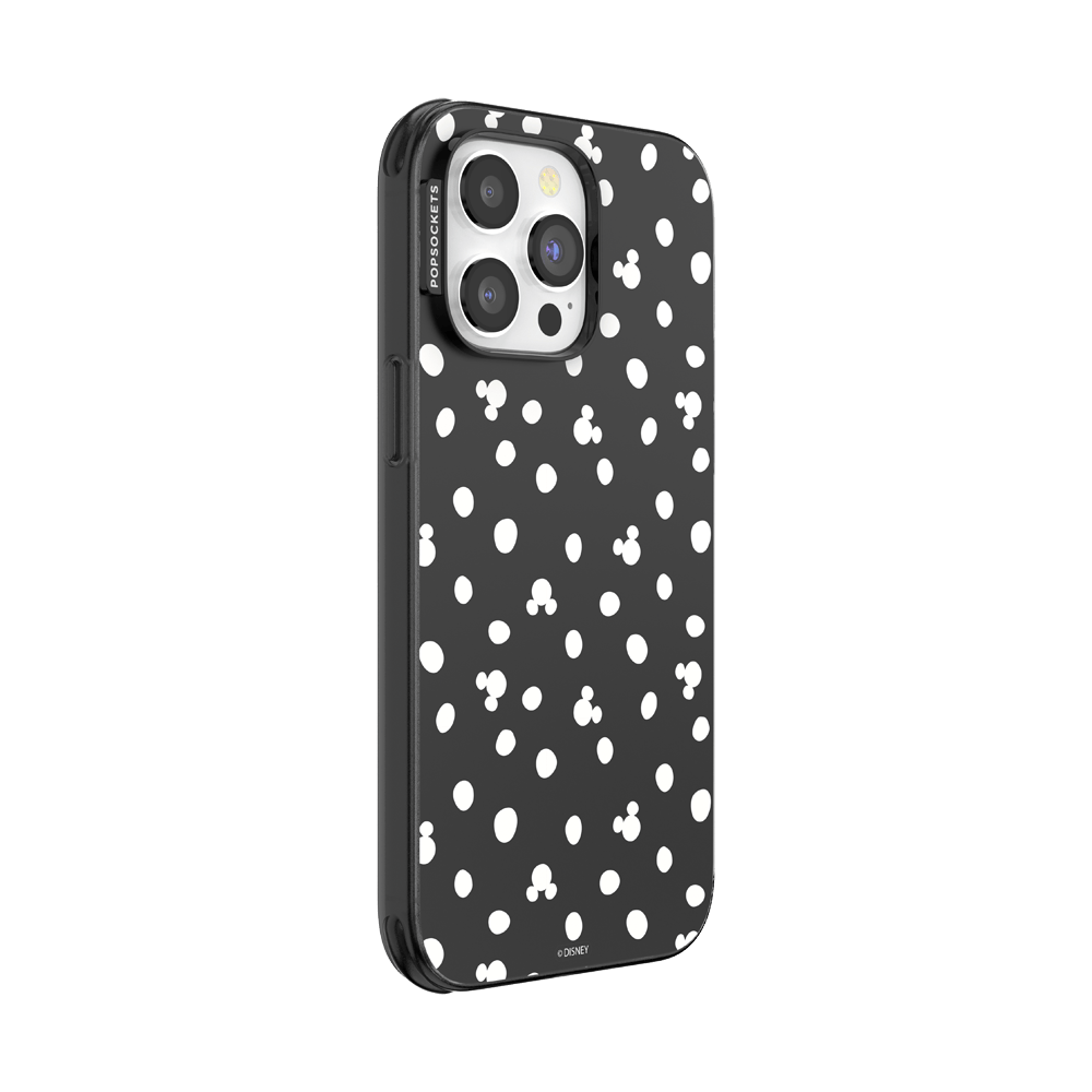 Translucent Black Mickey Polka Dot — iPhone 14 Pro Max MagSafe Case - US 05674