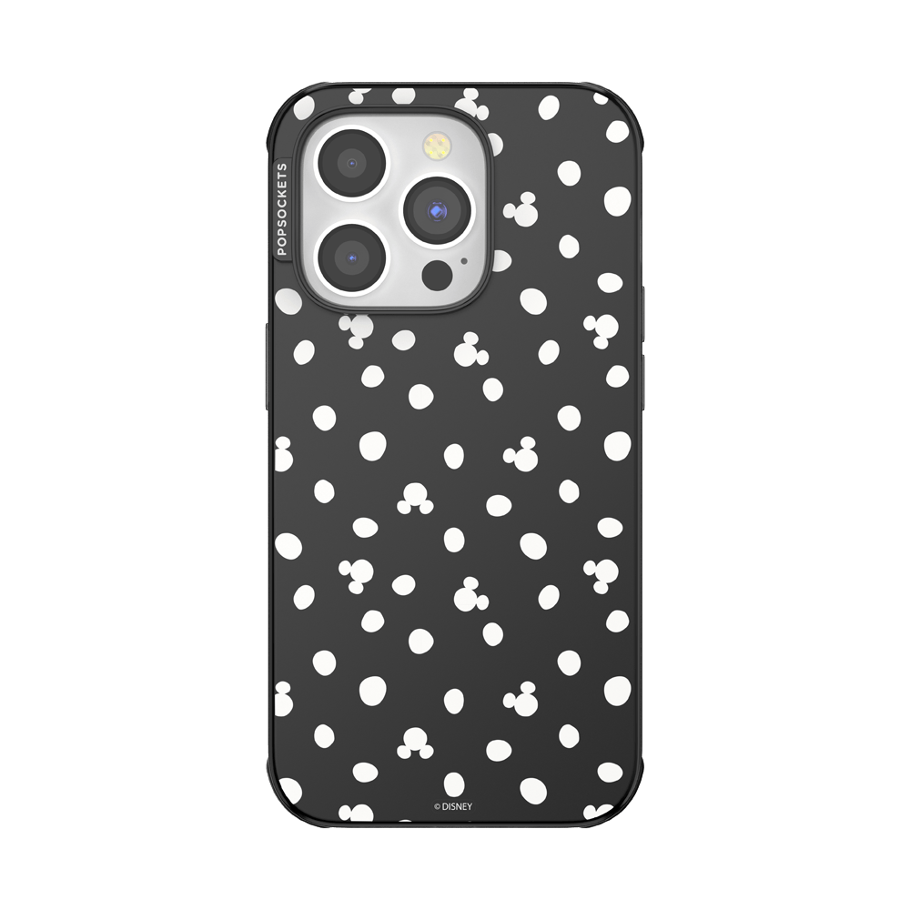 Translucent Black Mickey Polka Dot — iPhone 14 Pro MagSafe Case - US 00437