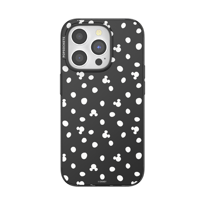 Translucent Black Mickey Polka Dot — iPhone 15 Pro MagSafe Case - US 53538