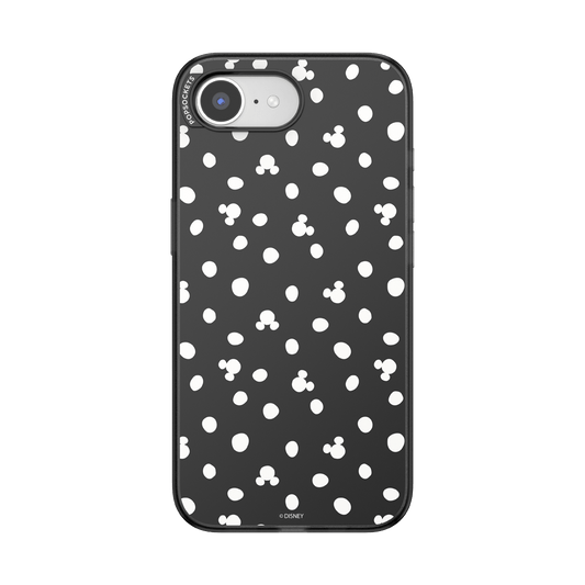 Translucent Black Mickey Polka Dot — iPhone 17e/16e MagSafe Case - US 39924