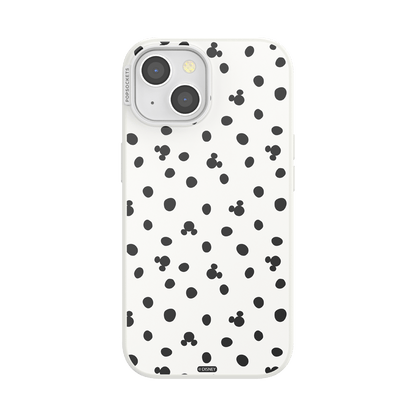 White Mickey Polka Dot — iPhone 15 MagSafe Case - US 19669