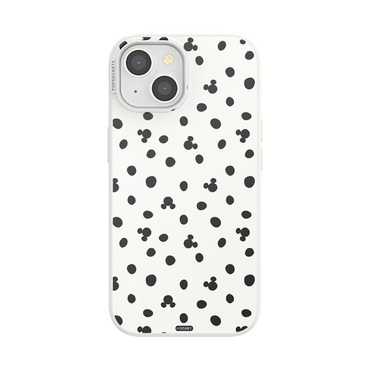White Mickey Polka Dot — iPhone 15 MagSafe Case - US 19669