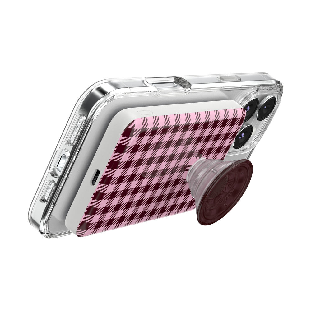 Black Cherry Gingham — MagSafe PowerPack - US 53197
