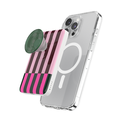 Pop of Pink Stripe — MagSafe PowerPack - US 19161