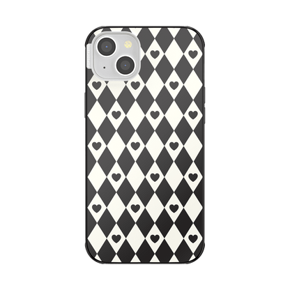 Harlequin Hearts Black  — iPhone 14 Plus MagSafe Case - US 27774