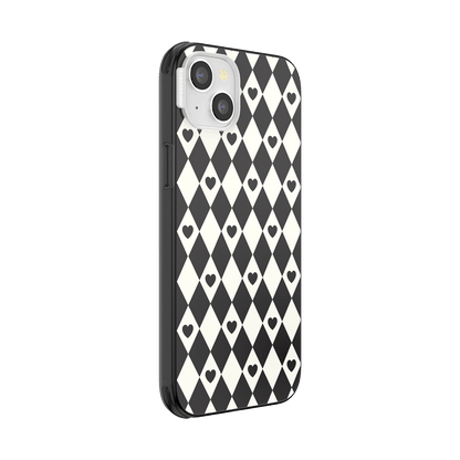 Harlequin Hearts Black  — iPhone 14 Plus MagSafe Case - US 27774